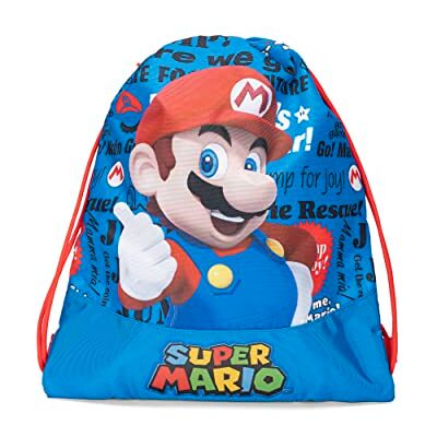 Franco Cosimo Panini SUPERMARIO Mochila para niña y niño con cierre de cordón y sistema antisofocamiento, válida como bolsa deportiva y guardería Mochila para niña útil como mochila escolar y tiempo libre, 35 x 42 cm, Franco Cosimo Panini SUPERMARIO Mochila para niña y niño con cierre de cordón y sistema antisofocamiento, válida como bolsa deportiva y guardería Mochila para niña útil como mochila escolar y tiempo libre, 35 x 42 cm,
