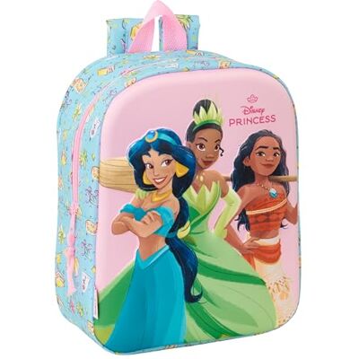 Safta PRINCESAS DISNEY 3D Mochila de Guardería 3D, Adaptable a Carro, Fácil Limpieza, Ideal para Niños de Diferentes Edades, Cómoda y Versátil, Calidad y Resistencia, 22x10x27 cm Safta PRINCESAS DISNEY 3D Mochila de Guardería 3D, Adaptable a Carro, Fácil Limpieza, Ideal para Niños de Diferentes Edades, Cómoda y Versátil, Calidad y Resistencia, 22x10x27 cm