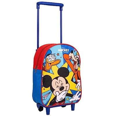 Mickey Mouse - Mochila Trolley - Roja - 22x10x29 cm - Backpack Mickey Mouse - Mochila Trolley - Roja - 22x10x29 cm - Backpack