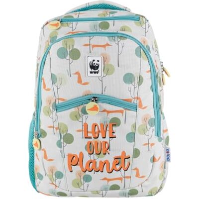 DOHE Mochila Escolar 7 Bolsillos (1 para Ordenador Portátil), Tamaño Grande, Tirantes y Espalda Reforzados, Mochila Estudiantes, WWF Love Our Planet, Material Escolar DOHE Mochila Escolar 7 Bolsillos (1 para Ordenador Portátil), Tamaño Grande, Tirantes y Espalda Reforzados, Mochila Estudiantes, WWF Love Our Planet, Material Escolar