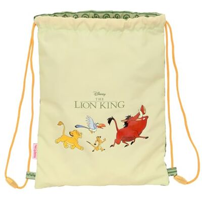 Safta MUFASA Mochila Saco Plano Junior, Mochila, Ideal para Niños de Diferentes Edades, Cómoda y Versátil, Calidad y Resistencia, 26x34 cm, Color Verde/Beige Safta MUFASA Mochila Saco Plano Junior, Mochila, Ideal para Niños de Diferentes Edades, Cómoda y Versátil, Calidad y Resistencia, 26x34 cm, Color Verde/Beige