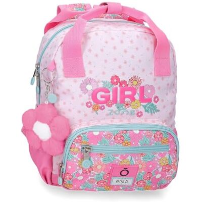 Enso Girl Zone Mochila Infantil, Mochila Escolar, Fabricada en Poliéster, Ruedas Dobles de Giro multidireccional, Múltiples Formas de Usarlo, Rosa Enso Girl Zone Mochila Infantil, Mochila Escolar, Fabricada en Poliéster, Ruedas Dobles de Giro multidireccional, Múltiples Formas de Usarlo, Rosa