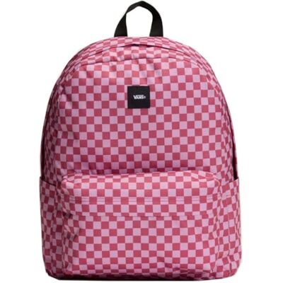 Vans Mochila unisex Old Skool Check, Pink Fizz, mediana, rosa Fizz, M Vans Mochila unisex Old Skool Check, Pink Fizz, mediana, rosa Fizz, M