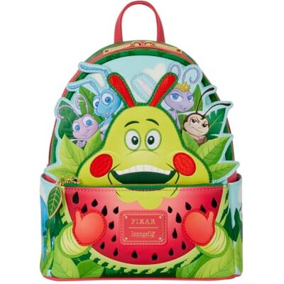 Loungefly Disney Pixar A Bug's Life Heimlich Eating Watermelon Mini Backpack- Exclusiva Amazon Bolso Coleccionable Idea de Regalo Mercancia Oficial para Chicos, Chicas Loungefly Disney Pixar A Bug's Life Heimlich Eating Watermelon Mini Backpack- Exclusiva Amazon Bolso Coleccionable Idea de Regalo Mercancia Oficial para Chicos, Chicas