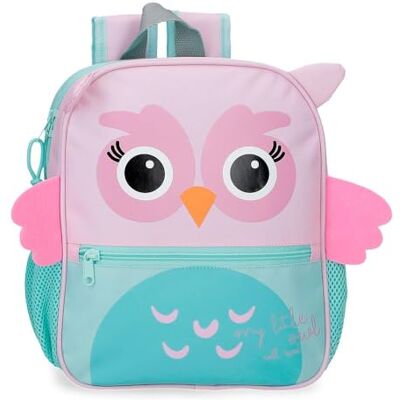 ROLL ROAD Happy Mochila Infantil, Mochila Escolar, Fabricada en Poliéster, Bolsillos Laterales, Tirantes Anchos Ajustables, Asa Superior para colgarla, con Etiqueta de identificación para el Nombre ROLL ROAD Happy Mochila Infantil, Mochila Escolar, Fabricada en Poliéster, Bolsillos Laterales, Tirantes Anchos Ajustables, Asa Superior para colgarla, con Etiqueta de identificación para el Nombre