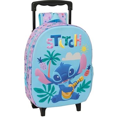Safta STITCH Mochila Infantil 3D con Ruedas, Ideal para Niños de Diferentes Edades, Cómoda y Versátil, Calidad y Resistencia, 27x10x33 cm Safta STITCH Mochila Infantil 3D con Ruedas, Ideal para Niños de Diferentes Edades, Cómoda y Versátil, Calidad y Resistencia, 27x10x33 cm