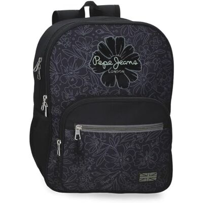 Pepe Jeans Eloise Mochila Escolar con Carro Portátil 15,6 Pulgadas Negro 30x40x12 cm Poliéster 14,4L by Joumma Bags Pepe Jeans Eloise Mochila Escolar con Carro Portátil 15,6 Pulgadas Negro 30x40x12 cm Poliéster 14,4L by Joumma Bags