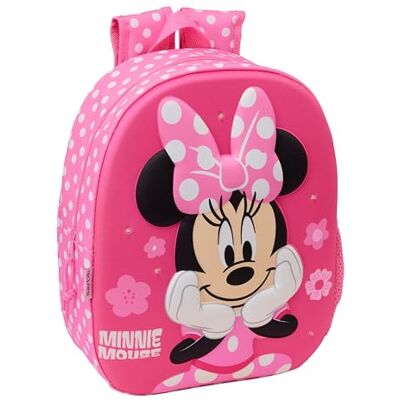 Safta MINNIE MOUSE Mochila Escolar, con Diseño 3D, Ideal para Niños de Diferentes Edades, Cómoda y Versátil, Calidad y Resistencia, 27x10x33 cm Safta MINNIE MOUSE Mochila Escolar, con Diseño 3D, Ideal para Niños de Diferentes Edades, Cómoda y Versátil, Calidad y Resistencia, 27x10x33 cm