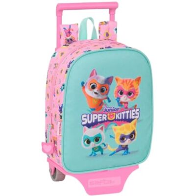 Safta SUPERKITTIES Mochila Guardería con Carro, Ideal para Niños de Diferentes Edades, Cómoda y Versátil, Calidad y Resistencia, 22x10x27 cm Safta SUPERKITTIES Mochila Guardería con Carro, Ideal para Niños de Diferentes Edades, Cómoda y Versátil, Calidad y Resistencia, 22x10x27 cm