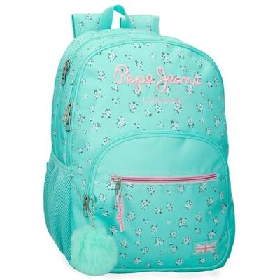 Pepe Jeans Nora Mochila, Azul, 32x44x22 cms Pepe Jeans Nora Mochila, Azul, 32x44x22 cms