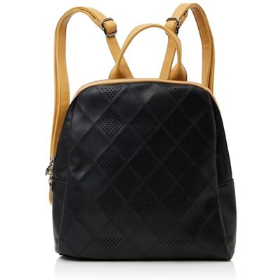 MATTIES , MOCHILA DE MUJER, COLOR NEGRO, SERIE ALHAMA. 28x30x09 CM MATTIES , MOCHILA DE MUJER, COLOR NEGRO, SERIE ALHAMA. 28x30x09 CM