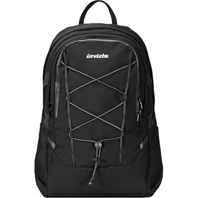 Invicta Mochila de trabajo Act Plus, negra, doble compartimento con bolsillo para PC de 14", bolsillo para botella y fondo reforzado, mochila espaciosa y versátil de 29 L para oficina y universidad Invicta Mochila de trabajo Act Plus, negra, doble compartimento con bolsillo para PC de 14", bolsillo para botella y fondo reforzado, mochila espaciosa y versátil de 29 L para oficina y universidad
