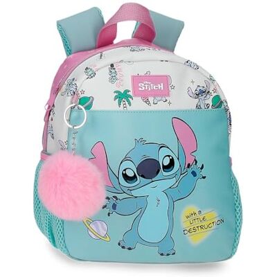 Disney Joumma Stitch Little Destruction Mochila Guardería Turquesa Verde 19x26x10 cm PVC 4,94L Disney Joumma Stitch Little Destruction Mochila Guardería Turquesa Verde 19x26x10 cm PVC 4,94L