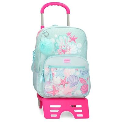 MOVOM I Love Sea Life Mochila Escolar, Azul MOVOM I Love Sea Life Mochila Escolar, Azul