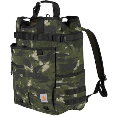 Carhartt Mochila CinchTop convertible unisex de nailon resistente al agua, Camuflaje de fatiga ciega, Talla única, Mochila convertible de nailon de 28 l, duradera, con funda para portátil Carhartt Mochila CinchTop convertible unisex de nailon resistente al agua, Camuflaje de fatiga ciega, Talla única, Mochila convertible de nailon de 28 l, duradera, con funda para portátil