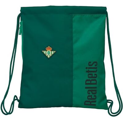 Safta REAL BETIS BALOMPIÉ Mochila Saco Deportivo, Cierre de Cordones, Mochila, Ideal para Niños de Diferentes Edades, Cómoda y Versátil, Calidad y Resistencia, 35x45 cm Safta REAL BETIS BALOMPIÉ Mochila Saco Deportivo, Cierre de Cordones, Mochila, Ideal para Niños de Diferentes Edades, Cómoda y Versátil, Calidad y Resistencia, 35x45 cm