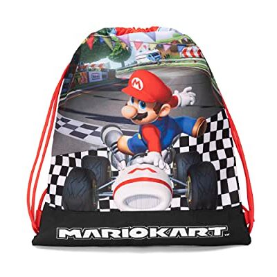 Franco Cosimo Panini MARIOKART Mochila para niña y niño con cierre de cordón y sistema antisofocamiento, válida como bolsa deportiva y guardería Mochila para niña útil como mochila escolar y tiempo libre, 35 x 42 cm, Franco Cosimo Panini MARIOKART Mochila para niña y niño con cierre de cordón y sistema antisofocamiento, válida como bolsa deportiva y guardería Mochila para niña útil como mochila escolar y tiempo libre, 35 x 42 cm,
