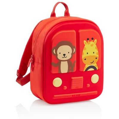 Miquelrius Mochila Escolar Infantil Guardería Mini 10L, Bus Stop Rojo Miquelrius Mochila Escolar Infantil Guardería Mini 10L, Bus Stop Rojo