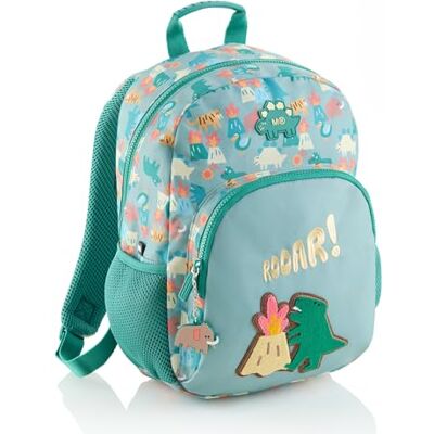 Miquelrius Mochila Escolar 12 L, Doble Compartimento, Dino Roar, Verde Para Infantil de 3-5 Años, Espalda Acolchada, Bolsillos Laterales, Organizador Frontal, Llavero Dinosaurio, 25,5 x 16 x 35 cm Miquelrius Mochila Escolar 12 L, Doble Compartimento, Dino Roar, Verde Para Infantil de 3-5 Años, Espalda Acolchada, Bolsillos Laterales, Organizador Frontal, Llavero Dinosaurio, 25,5 x 16 x 35 cm