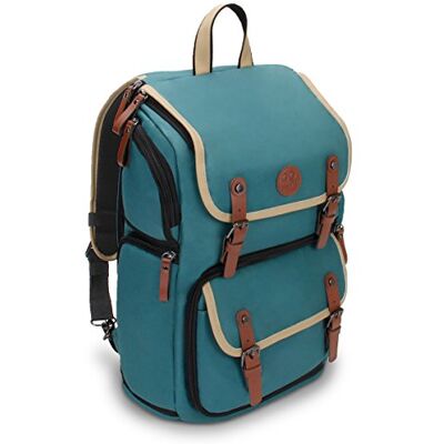 GOgroove Mochila para Cámara Réflex con Soporte para Trípode, Compartimento para Portátil, Almacenamiento para Accesorios y Cubierta Impermeable Incluido GOgroove Mochila para Cámara Réflex con Soporte para Trípode, Compartimento para Portátil, Almacenamiento para Accesorios y Cubierta Impermeable Incluido