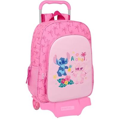 Safta STITCH CHILL Mochila Escolar con Carro 905, Ideal para Niños de Diferentes Edades, Cómoda y Versátil, Calidad y Resistencia, 33x14x42 cm Safta STITCH CHILL Mochila Escolar con Carro 905, Ideal para Niños de Diferentes Edades, Cómoda y Versátil, Calidad y Resistencia, 33x14x42 cm