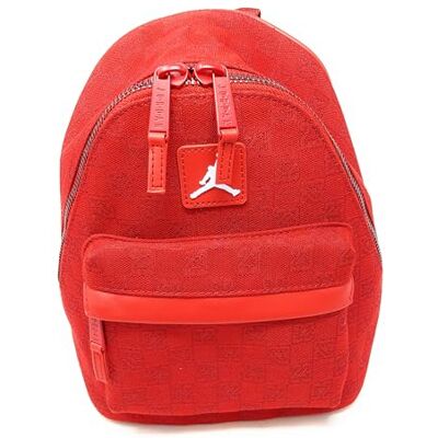Nike Jordan Mochila monogram roja 7A0761-R7 versión mini, rojo, Small Nike Jordan Mochila monogram roja 7A0761-R7 versión mini, rojo, Small