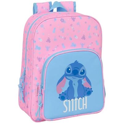 Safta STITCH BRIGHT Mochila Escolar Infantil Animada, Mochila Niño, Mochila Infantil, Adaptable a Carro, Ideal para Niños en Edad Escolar, Cómoda y Versátil, Calidad y Resistencia, 26x11x34 cm Safta STITCH BRIGHT Mochila Escolar Infantil Animada, Mochila Niño, Mochila Infantil, Adaptable a Carro, Ideal para Niños en Edad Escolar, Cómoda y Versátil, Calidad y Resistencia, 26x11x34 cm