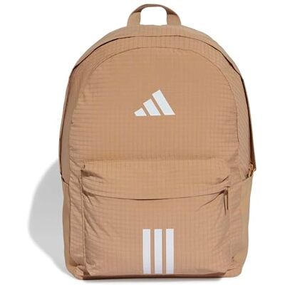 Adidas Unisex adulto ESSENTIALS 3 STRIPES BACKPACK BACK TO SCHOOL 2, warm sandstone/white, One size Adidas Unisex adulto ESSENTIALS 3 STRIPES BACKPACK BACK TO SCHOOL 2, warm sandstone/white, One size