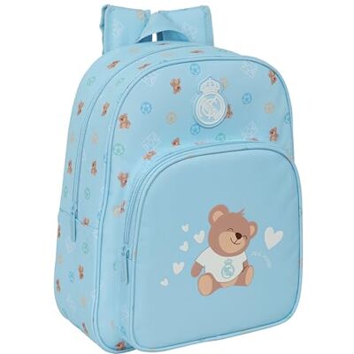 Safta REAL MADRID PREESCOLAR AZUL Mochila Escolar Infantil Animada, Mochila Niño, Mochila Infantil, Adaptable a Carro, Ideal para Niños en Edad Escolar, 26x11x34 cm Safta REAL MADRID PREESCOLAR AZUL Mochila Escolar Infantil Animada, Mochila Niño, Mochila Infantil, Adaptable a Carro, Ideal para Niños en Edad Escolar, 26x11x34 cm