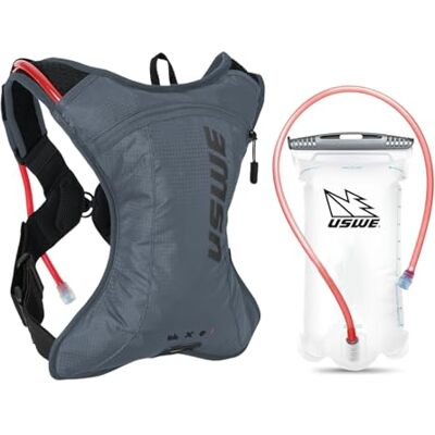 USWE Outlander XC Mochila de hidratación para correr, senderismo, con bolsa de agua (1.5 L/50 onzas), Hydropack para hombres y mujeres, equipo de mochila y equipo para ciclismo, MTB USWE Outlander XC Mochila de hidratación para correr, senderismo, con bolsa de agua (1.5 L/50 onzas), Hydropack para hombres y mujeres, equipo de mochila y equipo para ciclismo, MTB