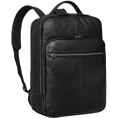 STILORD Mochila Negocios Piel Mochila Grande para Portátil de 15,6 Pulgadas Backpack Vintage para Trabajo de Oficina Trolley XL de Cuero Genuino Color:Negro STILORD Mochila Negocios Piel Mochila Grande para Portátil de 15,6 Pulgadas Backpack Vintage para Trabajo de Oficina Trolley XL de Cuero Genuino Color:Negro