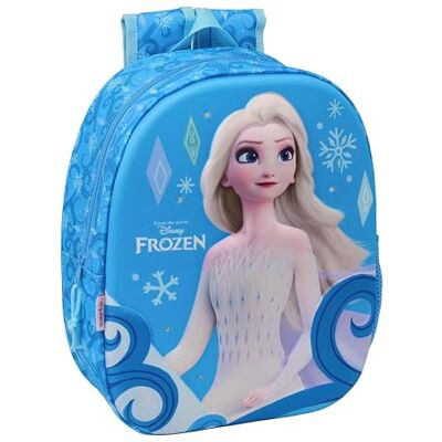 Safta FROZEN Mochila Escolar, con Diseño 3D, Ideal para Niños de Diferentes Edades, Cómoda y Versátil, Calidad y Resistencia, 27x10x33 cm Safta FROZEN Mochila Escolar, con Diseño 3D, Ideal para Niños de Diferentes Edades, Cómoda y Versátil, Calidad y Resistencia, 27x10x33 cm