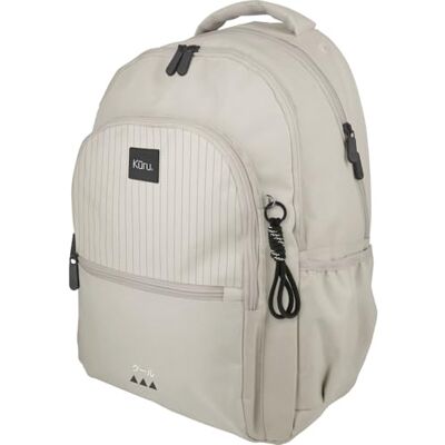 Grafoplas Mochila Escolar 3 Compartimentos, 33x46x22,5cm, 30 Litros, Kuru Arena, Zona Acolchada para Portátil, Modelo Roomy, Ideal Vuelta al Cole Grafoplas Mochila Escolar 3 Compartimentos, 33x46x22,5cm, 30 Litros, Kuru Arena, Zona Acolchada para Portátil, Modelo Roomy, Ideal Vuelta al Cole