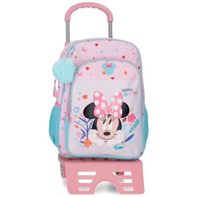 Disney Joumma Minnie Happy To Be Me Mochila Escolar con Carro Rosa 30x40x13 cm Poliéster 15,6L Disney Joumma Minnie Happy To Be Me Mochila Escolar con Carro Rosa 30x40x13 cm Poliéster 15,6L