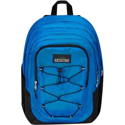 Seven Mochila doble compartimento Imovepack, azul, con bolsillo porta botella, escuela y viaje, medianos y superiores, niños y jóvenes, turquesa, Talla única, Escolar Seven Mochila doble compartimento Imovepack, azul, con bolsillo porta botella, escuela y viaje, medianos y superiores, niños y jóvenes, turquesa, Talla única, Escolar