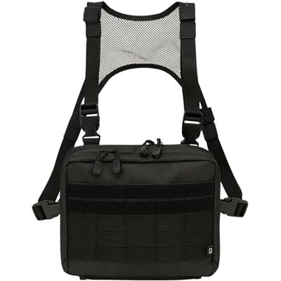 Brandit US Cooper Chest Pack Operator Mochila Unisex Adulto, Negro, Talla única Brandit US Cooper Chest Pack Operator Mochila Unisex Adulto, Negro, Talla única