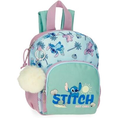 Mochila escolar de poliéster multicolor Stitch de Disney Mochila escolar de poliéster multicolor Stitch de Disney