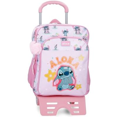 Disney Joumma Stitch You & Me Mochila Escolar Doble Compartimento con Carro Malva 30x40x13 cm Poliéster 15,6L Disney Joumma Stitch You & Me Mochila Escolar Doble Compartimento con Carro Malva 30x40x13 cm Poliéster 15,6L