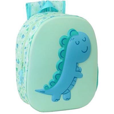 Safta DINO 3D Mochila Escolar, con Diseño 3D, Adaptable a Carro, Ideal para Niños de Diferentes Edades, Cómoda y Versátil, Calidad y Resistencia, 27x10x33 cm Safta DINO 3D Mochila Escolar, con Diseño 3D, Adaptable a Carro, Ideal para Niños de Diferentes Edades, Cómoda y Versátil, Calidad y Resistencia, 27x10x33 cm