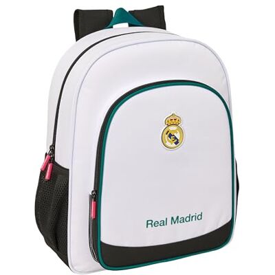 Safta REAL MADRID EQUIPACIÓN 26/27 Mochila Escolar Niño, Mochila Infantil, Adaptable a Carro, Ideal para Niños en Edad Escolar, Cómoda y Versátil, Calidad y Resistencia, 32x12x38 cm Safta REAL MADRID EQUIPACIÓN 26/27 Mochila Escolar Niño, Mochila Infantil, Adaptable a Carro, Ideal para Niños en Edad Escolar, Cómoda y Versátil, Calidad y Resistencia, 32x12x38 cm