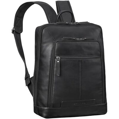 STILORD 'Giulio' Mochila Cuero Genuino Grande Mochilas Hombre y Mujer Backpack Elegante Mochila PC portatil 15,6-16 Pulgadas Laptop Backpack para Excursiones, Color:Negro STILORD 'Giulio' Mochila Cuero Genuino Grande Mochilas Hombre y Mujer Backpack Elegante Mochila PC portatil 15,6-16 Pulgadas Laptop Backpack para Excursiones, Color:Negro