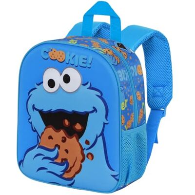 KARACTERMANIA Barrio Sésamo Monstruo de las Galletas Eat-Mochila 3D Elite, Azul, 25 x 30 cm, Capacidad 7 L KARACTERMANIA Barrio Sésamo Monstruo de las Galletas Eat-Mochila 3D Elite, Azul, 25 x 30 cm, Capacidad 7 L