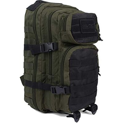 Mil-Tec US Assault Pack Backpack,S,Ranger Green/Schwarz, Verde y negro, talla única, Casual Mil-Tec US Assault Pack Backpack,S,Ranger Green/Schwarz, Verde y negro, talla única, Casual