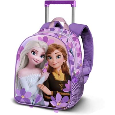 Disney Frozen 2 Violet-Mochila 3D con Ruedas Pequeña, Lila 26 x 34 cm, Capacidad 7 L Disney Frozen 2 Violet-Mochila 3D con Ruedas Pequeña, Lila 26 x 34 cm, Capacidad 7 L