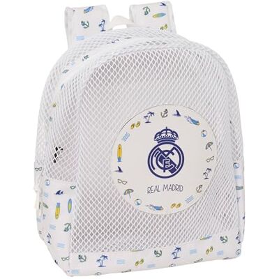 Safta REAL MADRID Mochila Infantil de Playa, Anti Arena, con Asas, Fácil Limpieza, Ideal para Niños de Diferentes Edades, Cómoda y Versátil, 32x12x38 cm Safta REAL MADRID Mochila Infantil de Playa, Anti Arena, con Asas, Fácil Limpieza, Ideal para Niños de Diferentes Edades, Cómoda y Versátil, 32x12x38 cm