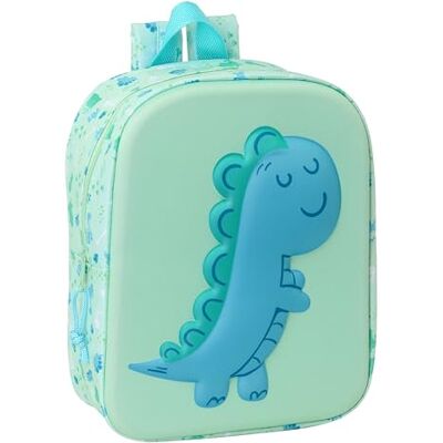 Safta DINO 3D Mochila de Guardería 3D, Adaptable a Carro, Fácil Limpieza, Ideal para Niños de Diferentes Edades, Cómoda y Versátil, Calidad y Resistencia, 22x10x27 cm Safta DINO 3D Mochila de Guardería 3D, Adaptable a Carro, Fácil Limpieza, Ideal para Niños de Diferentes Edades, Cómoda y Versátil, Calidad y Resistencia, 22x10x27 cm