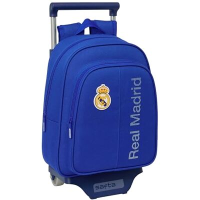 Safta REAL MADRID Mochila Infantil con Carro 705, Ideal para Niños de Diferentes Edades, Cómoda y Versátil, Calidad y Resistencia, 27x10x33 cm Safta REAL MADRID Mochila Infantil con Carro 705, Ideal para Niños de Diferentes Edades, Cómoda y Versátil, Calidad y Resistencia, 27x10x33 cm