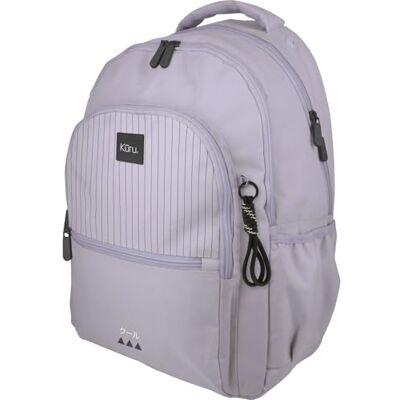 Grafoplas Mochila Escolar 3 Compartimentos, 33x46x22,5cm, 30 Litros, Kuru Lavanda Soft, Zona Acolchada para Portátil, Modelo Roomy, Ideal Vuelta al Cole Grafoplas Mochila Escolar 3 Compartimentos, 33x46x22,5cm, 30 Litros, Kuru Lavanda Soft, Zona Acolchada para Portátil, Modelo Roomy, Ideal Vuelta al Cole