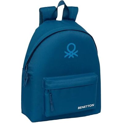 Safta BENETTON BASICS MARINO Day Pack Infantil, Mochila Infantil, Calidad y Máxima Resistencia, Cómoda y Versátil, 33x15x42 cm Safta BENETTON BASICS MARINO Day Pack Infantil, Mochila Infantil, Calidad y Máxima Resistencia, Cómoda y Versátil, 33x15x42 cm