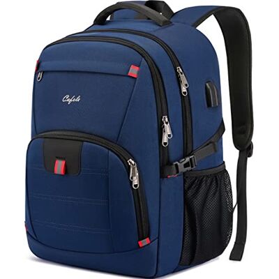 Cafele Mochila antirrobo RFID, mochila con Puerto de carga USB, mochila impermeable para adolescentes, mochila de viaje de negocios para hombres y mujeres Cafele Mochila antirrobo RFID, mochila con Puerto de carga USB, mochila impermeable para adolescentes, mochila de viaje de negocios para hombres y mujeres